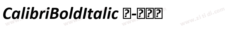 CalibriBoldItalic 粗字体转换